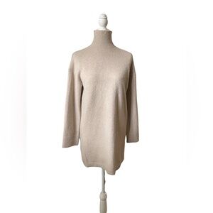 Zara Cream Turtleneck Sweater Dress